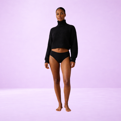 LOT 3 CULOTTES EVA NOIR - SECONDE PEAU SANS COUTURES